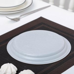 Набор одноразовых тарелок, d=20,5 см, 10 шт, цвет белый
