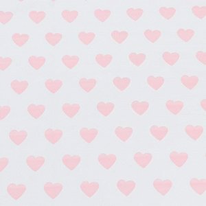 Пленка прозрачная "Сердечки шахматка", нежно-розовый, 0,7 х 8,2 м, 200 г