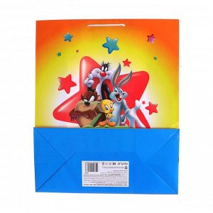 Пакет подарочный Looney Tunes-1, большой, 335х406х155 мм