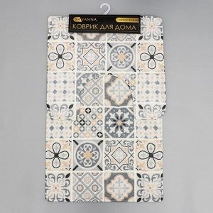 Набор ковриков для ванной и туалета SAVANNA «Мозаика», 2 шт: 50x80 см, 40x50 см