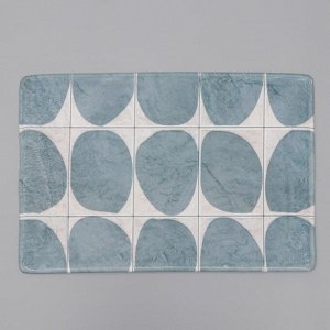 Коврик Доляна «Мэк», 40x60 см, цвет голубой