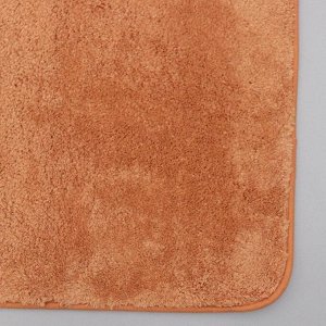 Коврик Доляна «Аура», 50x80 см, цвет коричневый