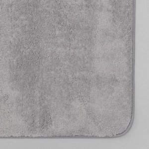 Коврик Доляна «Аура», 50x80 см, цвет серый