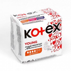 Пpokлaдku «Kotex» Young Normal для девoчеk, 10 шт/yп