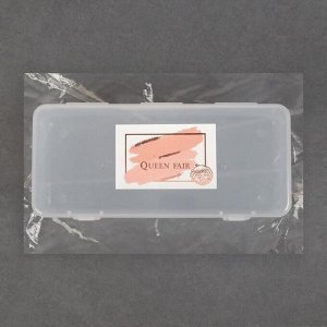 Контейнер для хранения маникюрных/косметических принадлежностей, с крышкой, 24,5 x 11 см, цвет прозрачный