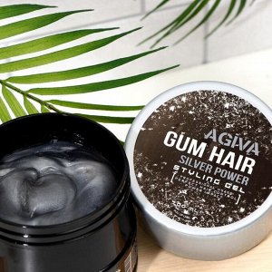 Гель для укладки волос AGIVA Hair Gum Silver Power 04+++, серебряный, 700 мл