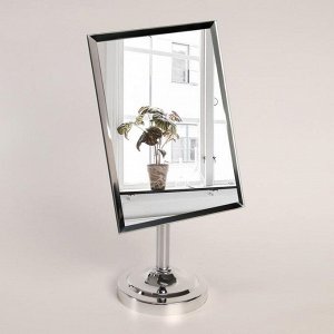 Зеркало настольное, зеркальная поверхность 14,8 ? 19,7 см, цвет серебристый