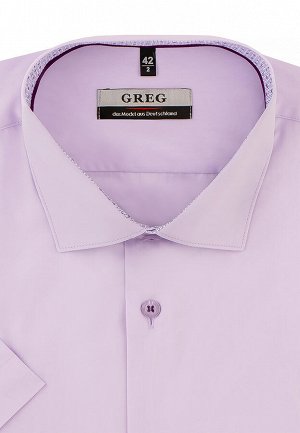 Сорочка мужская короткий рукав GREG 720/109/LV/ZN/1p_GB