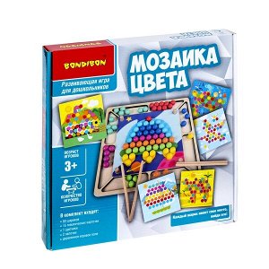 Развивающие игры из дерева Bondibon «МОЗАИКА ЦВЕТА», BOX, 40,000