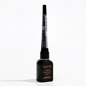 Подводка для глаз Eveline 2000 Procent Liquid Precision Eyeliner, водостойкая, тон чёрный