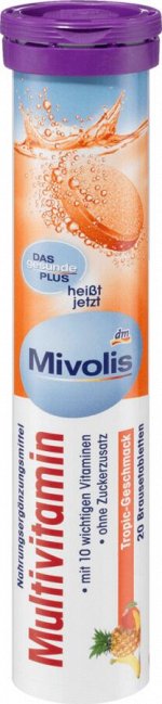 Mivolis Multivitamin Мультивитамины Растворимые таблетки, 20 шт