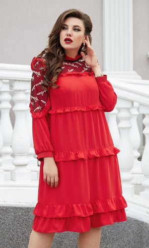 Платье Vittoria Queen 14713 красный