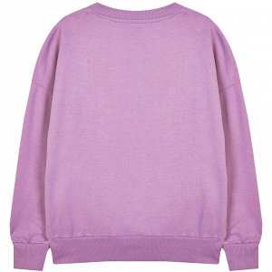 Комплект (джемпер, шорты) для девочки, сиреневый