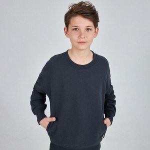 Комплект (джемпер, шорты) для мальчика, графитовый
