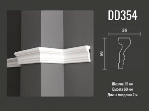 Молдинг DD354 Decor-Dizayn из дюрополимера 68*26мм 2м 1/18