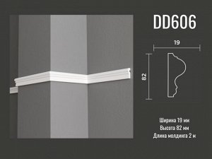 Молдинг DD606 Decor-Dizayn из дюрополимера 82*19мм 2м 1/18
