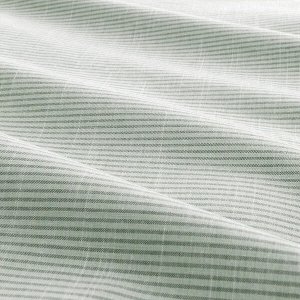 BERGPALM БЕРГПАЛМ Пододеяльник и наволочка, зеленый/полоска 150x200/50x70 см