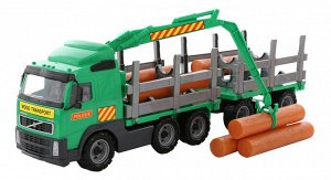 Wood Toys™ Автомобиль-лесовоз &quot;Volvo&quot; с прицепом (в коробке)