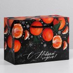 Пакет-коробка «Мандарины», 28 ? 20 ? 13 см