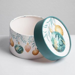Коробка подарочная «Новогодние игрушки», 12 х 8 см, Новый год