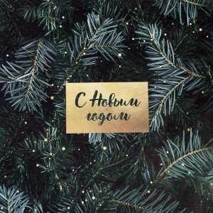 Бумага упаковочная крафтовая «Елки», 50 × 70 см