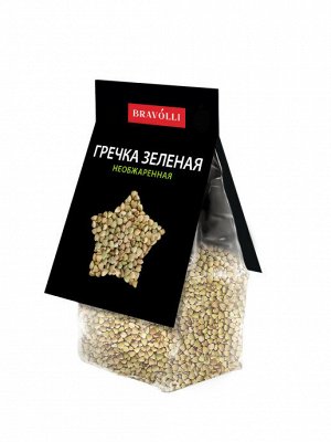 Крупа  "Bravolli!" греча зеленая 350г (1х11) (#15) Россия (шк 5982)