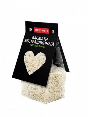 Крупа  "Bravolli!" рис Басмати 1121 для плова экстрадлин. 350г (1х11) (#15) Пакистан (шк - 4985)