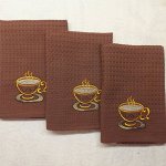 Кухонные полотенца 36х60  кофе
