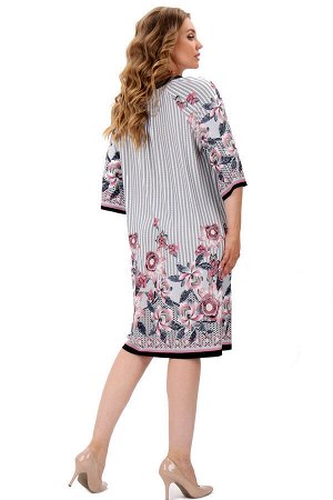 Платье Платье артикул 52-733К цвет 070 – идеальная модель для тех, кто и дома хочет выглядеть на все сто. Продуманный крой и выразительный дизайн подчеркивают женственность и достоинства фигуры, а кач