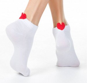 Active  Короткие носки с пикотом-«сердечком»