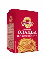 Смесь мучная ОЛАДЬИ по Домашнему, ТМ &quot;Аладушкин&quot;, 800г, (1х10), (#  10), Россия (шк  2624)