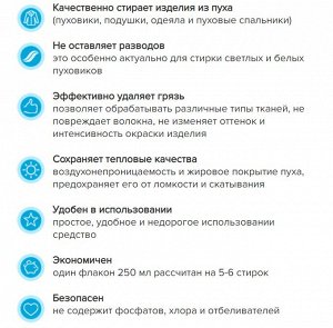 УниПух Средство для стирки изделий из пуха, 250 мл