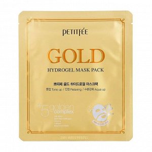 Petitfee Гидрогелевая маска с коллоидным золотом Gold Hydrogel Mask Pack, 1шт30мл