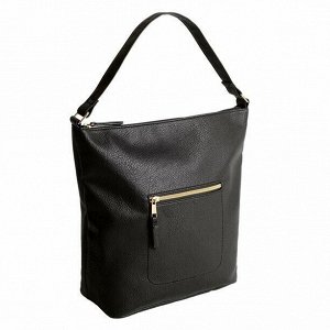 Черная Стильная и удобная сумка "хобо" из коллекции «Essentials». Идеально подходит как для офиса, так и на каждый день благодаря минималистичному дизайну и вместительной форме.МАТЕРИАЛЫ: искусственна