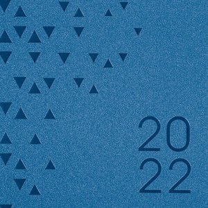 Ежедневник датированный 2022 А5 138x213 мм BRAUBERG "Glance", под кожу, синий, 112815