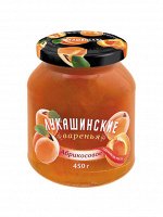 Варенье &quot;Лукашинские&quot; абрикосовое 450г ст/б (1х6)  (# 22) Россия {{ (шк 1866)