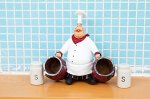 Статуэтка шеф-повара с боченками для зубочисток