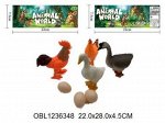 105-DW набор животных Домашние птицы, 4 шт/в пакете 1236348