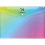 88304 Папка на резинке GLITTER RAINBOW, формат А4, 0,4 мм Центрум