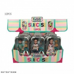 300-29 С куколка Шелли с петс, в чемодане, (за 1 шт), 12 шт /вт коробке 43549