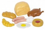 Набор Продукты 9 пр.арт.У549 (Хлеб, батон,круассан, плюшка,яичница,курица,сосиски)