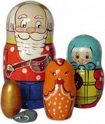 Матрешка &quot;Курочка Ряба&quot; 5 персон Р 45/743