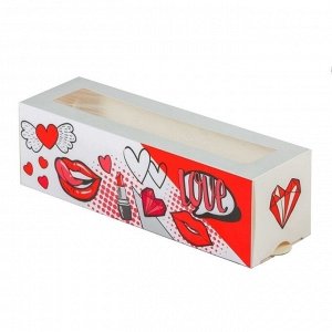 Коробка для макарон «Стильной тебе» 18х5,5х5,5 см