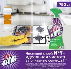 СИЛЛИТ БЭНГ чистящее средство АНТИЖИР спрей 750, Cillit Bang