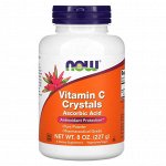 Now Foods, витамин C в кристаллах, 227 г (8 унций)