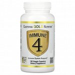 California Gold Nutrition, Immune 4, средство для укрепления иммунитета, 180 вегетарианских капсул