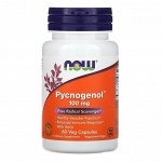 Now Foods, Pycnogenol, 100мг, 60растительных капсул