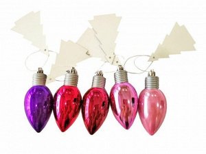 Новогоднее подвесное украшение Розово-алые