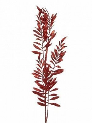 Интерьерное украшение-ветка Красные листики, 71x16x1