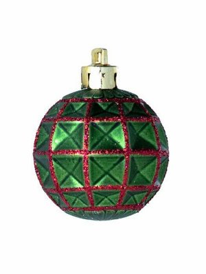 Новогоднее подвесное украшение Щелкунчик в зеленом из полистирола, набор из 14 шт. / 5,3x28x25см арт.87003